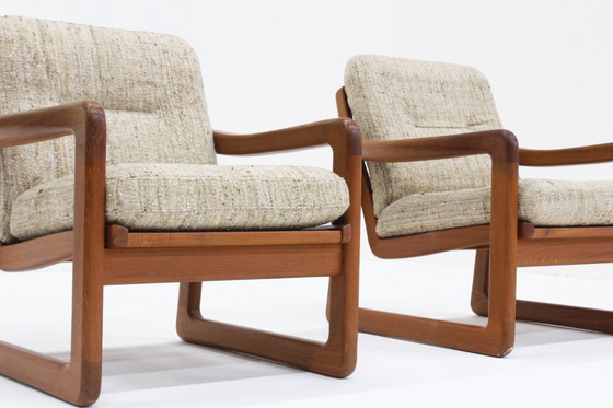 Image 1 of Set Vintage Mid-Century Fauteuils Teak Holstebro Möbelfabrik 1960s