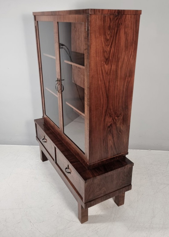 Art Deco Vitrine, 1970er Jahre – Holz (photo 4 of 11)