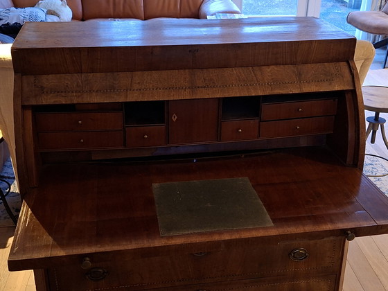 Image 1 of Secreter de madera con 3 cajones, 51x115x105