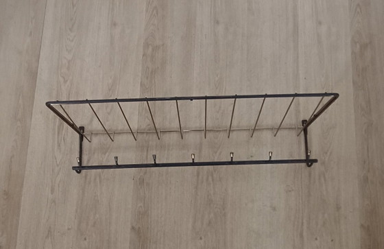 Distinctive Fifties Coat Rack – Metal, Brass (photo 8 of 10)