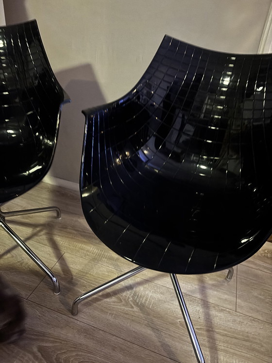 Image 1 of Driade stoelen 2 stuks zwart