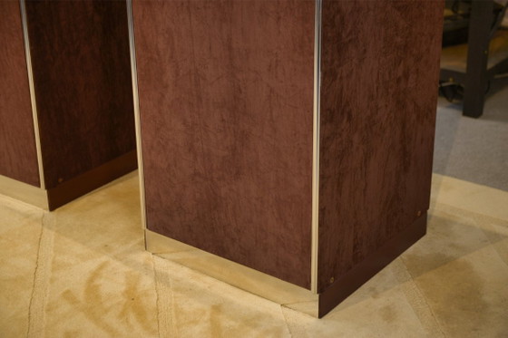 Image 1 of Twee kledingkasten van Guido Faleschini, geproduceerd door Mariani voor Hermès, jaren 70.