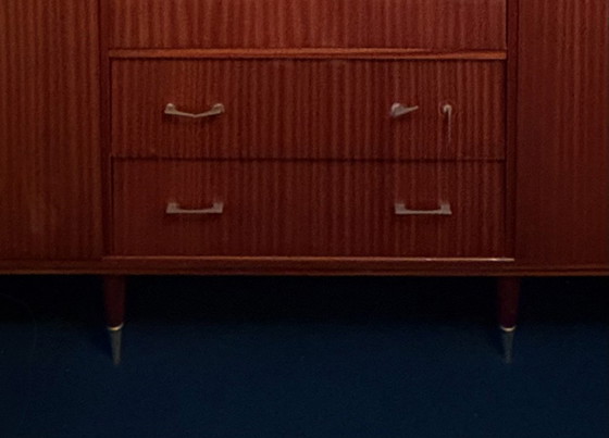 Image 1 of Vintage secretair bureau, jaren 50/60, in reconstructiestijl.