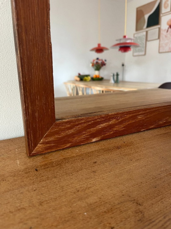 Image 1 of Vintage Danish teak mirror - midcentury mirror