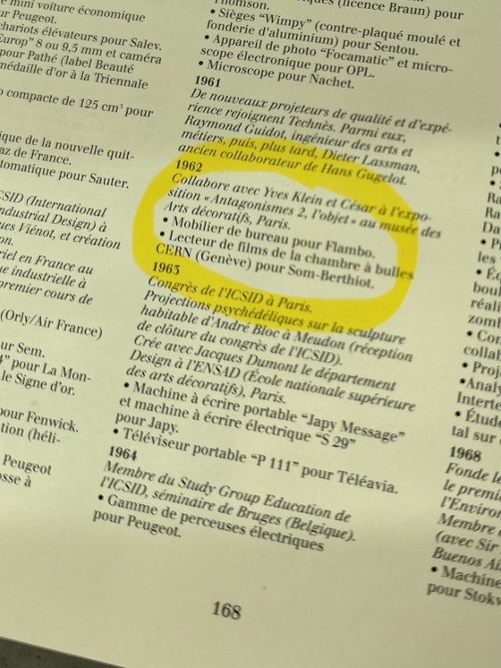 Image 1 of Panca vintage blu anni '60 di Roger Tallon