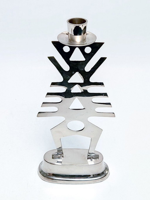 Kandelaar Etnisch Skelet – kandelaars en kaarsen, Metal, Vintage