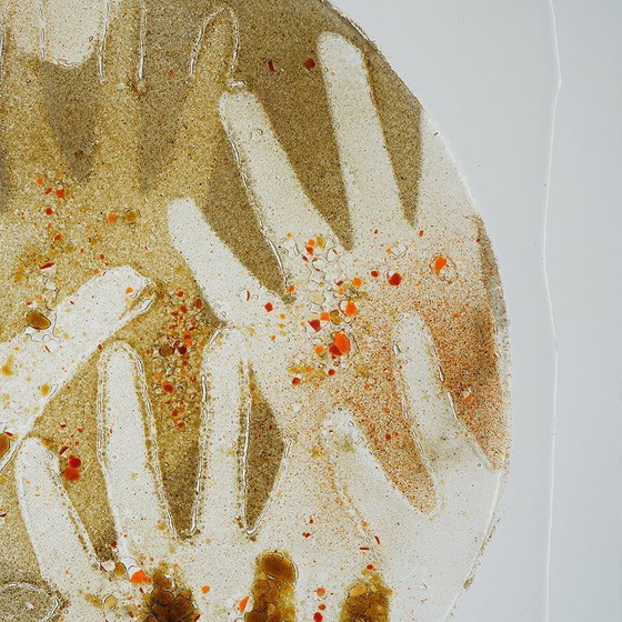 Image 1 of Renata Minuto, opera in vetrofusione per Studio Casarini Savona, anni '90