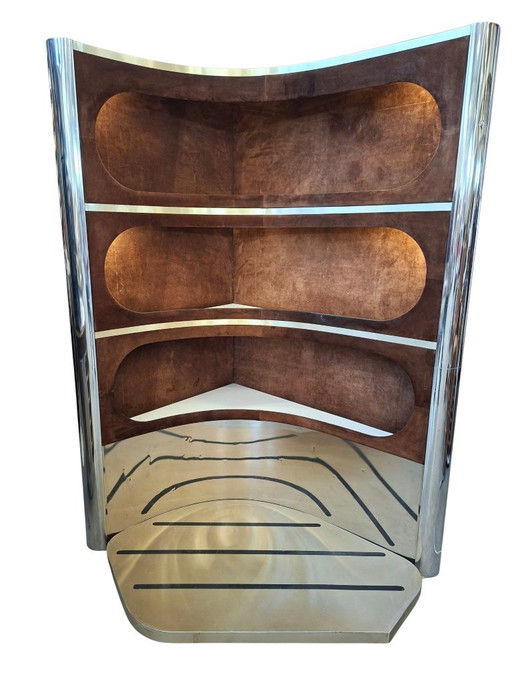 Iconico Mobile Bar di Design – Stile Willy Rizzo, Anni '70