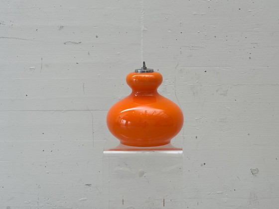 Image 1 of Peill & Putzler pendant lamp made of opal glass, Germany, 1970s