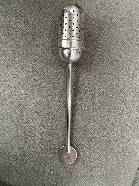 Infusore da tè argentato Christiaan Dell 1924, Stoviglie, Argento, Metallo (foto 2 di 5)