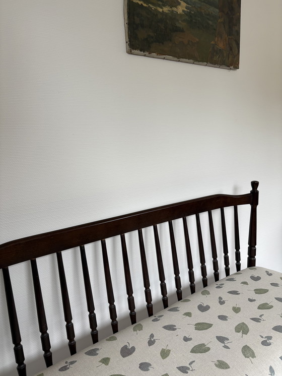 Image 1 of Banc de bar vintage en bois extrêmement charmant l1.27