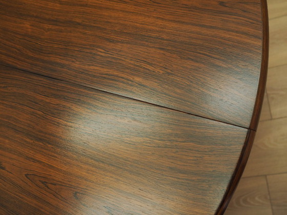 Image 1 of Round rosewood table, Danish design, 1960s, designer: Harry Østergaard, manufacturer: Randers Møbelfabrik