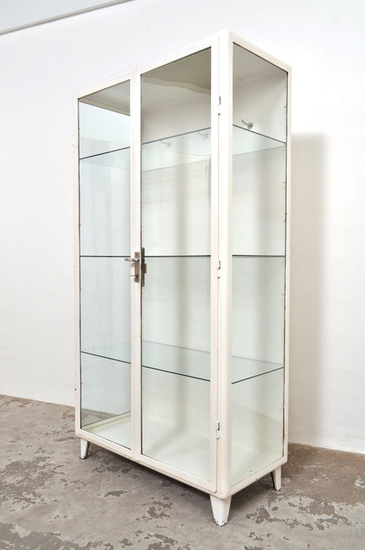Vitrina/armario de boticario antiguo, 1979 – vitrinekasten, Glass, Metal