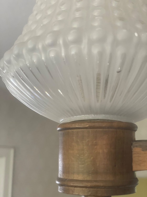 Image 1 of Art Deco Holzkronleuchter