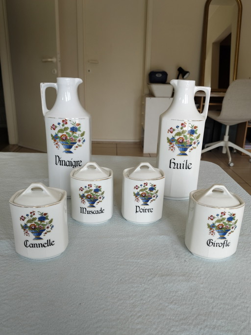 Set of spice jars/bottles 'Baudour'