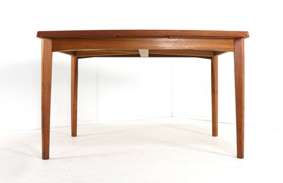 Image 1 of Table de salle à manger rectangulaire à rallonge Vejle vintage danois