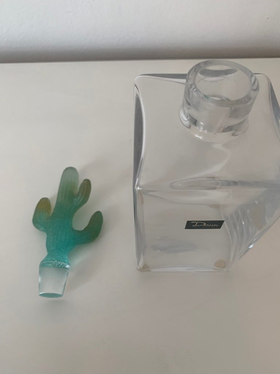 Image 1 of RARE : Carafe Daum France « Cactus » – Design Hilton McConnico –