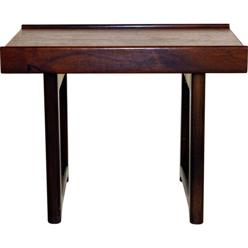 Table d'appoint vintage en bois de rose par Torbjörn Afdal pour le fabricant norvégien bRuksbo 1960