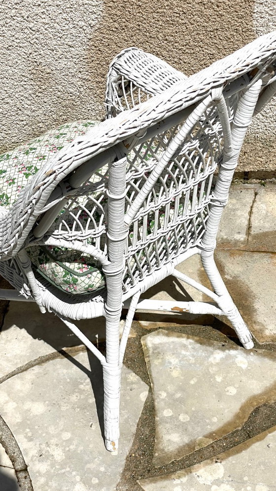 Image 1 of Vintage Rattan Kids Armchair