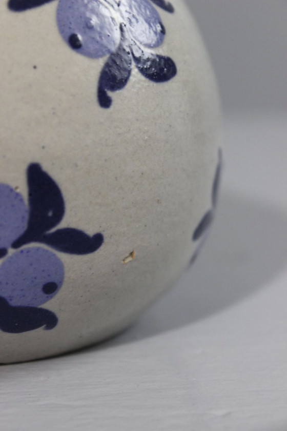 Image 1 of Jean Garillon Elchinger Soufflenheim vaas Art Deco bloemmotief jaren 1930