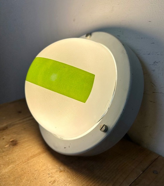 Image 1 of Vintage Emergency Wall or Ceiling Light, 1970s