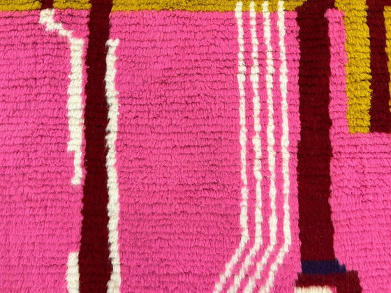 Image 1 of Alfombra de lana de estilo bohemio marroquí - 229 cm x 158 cm