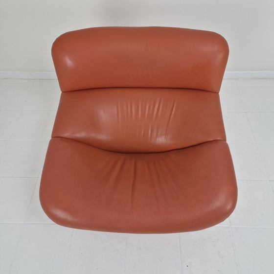 Image 1 of Silla de salón Artifort F518 de Geoffrey Harcourt en cuero, años 70