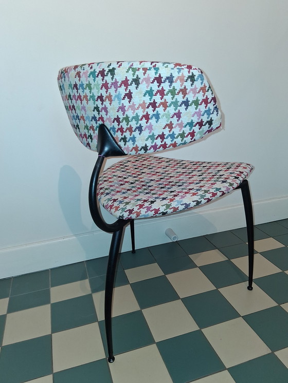 Image 1 of Chaises de salle à manger trépied Lande, 4x retapissées