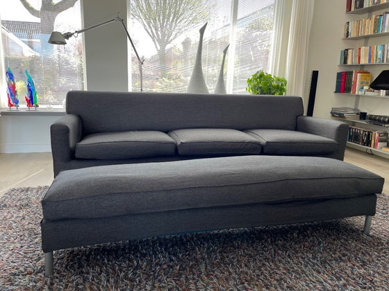 Image 1 of Canapé 4 places et pouf MDF Italia avec housse amovible