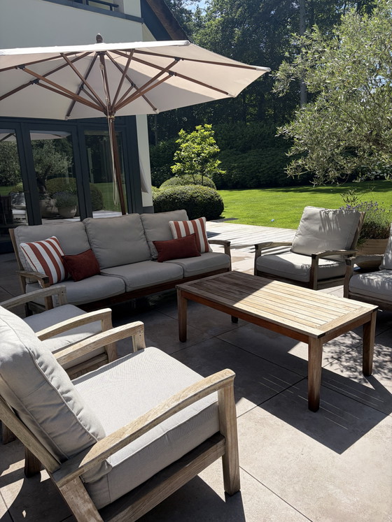 Image 1 of Gloster Kingston Teakhout loungeset inclusief sunbrella kussens