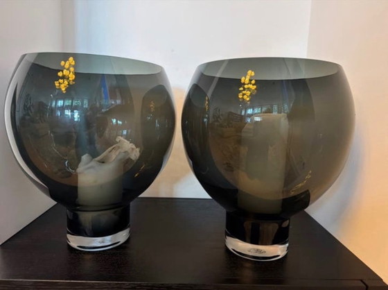 2x Pols Potten Coupeball Vase – Glass (photo 3 of 5)