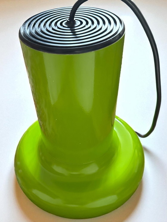 Image 1 of Vintage LITA 6062 hanglamp – Appelgroen – Ruimtevaarttijdperk Frankrijk jaren 70