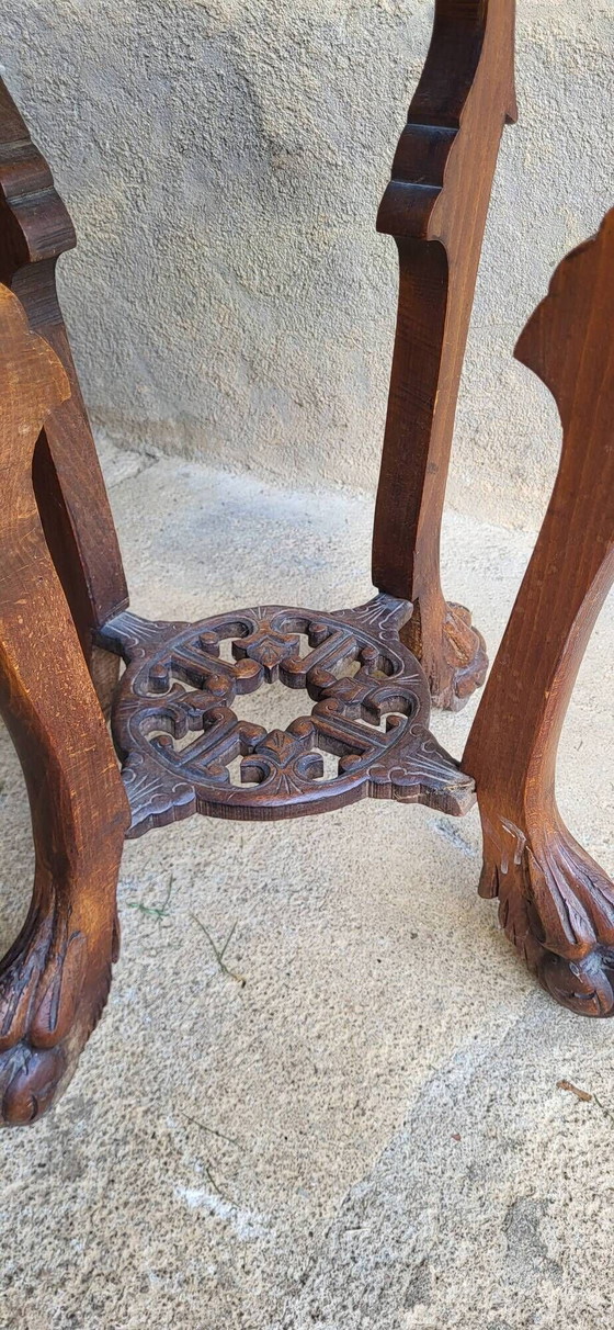 Soporte de Madera y Mármol 1900 – Mesas auxiliares, Marble (photo 5 of 7)