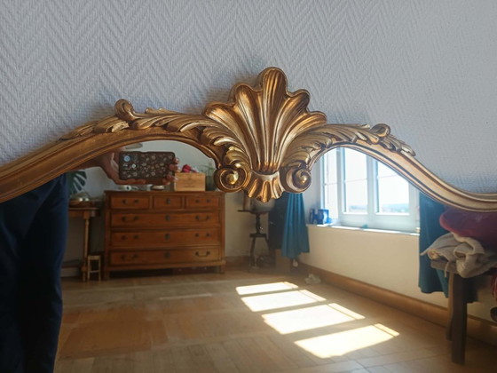 Image 1 of Large Louis XV style giltwood mirror, 166cm