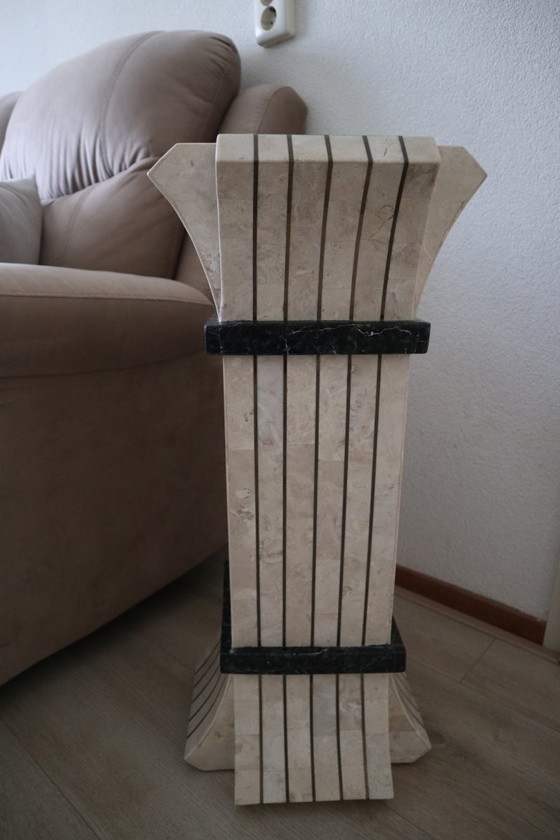 Image 1 of Maitland Smith Tesselated Pie Stall - Usa, 1980s