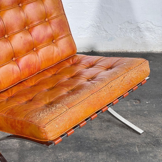 Image 1 of Barcelona Style Lounge Chair, Vintage Reproduction