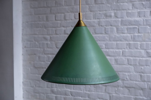 Bent Karlby Kegle hanglamp, Lyfa Denemarken, jaren 60