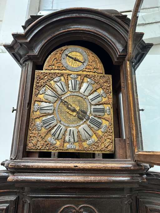 Armario francés antiguo con reloj – vitrinekasten, Wood, Glass (photo 2 of 9)