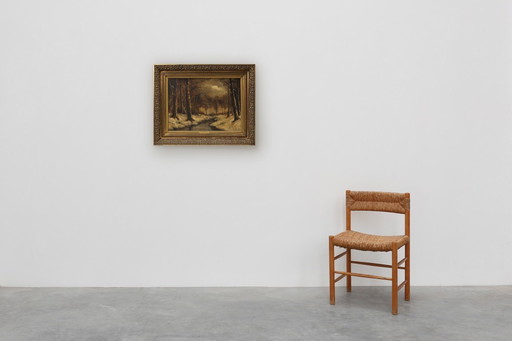 Oil Painting “Hiver en Flandre” by the Dutch Artist Henri Wouters (1866-1935)