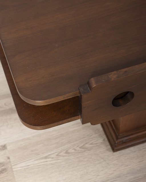 Vintage 60s coffee table with storage unit Italian design 