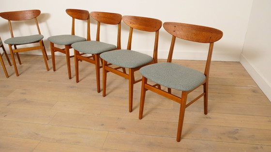 Image 1 of 8 x sedia da pranzo | Farstrup | Modello 210 | rivestire