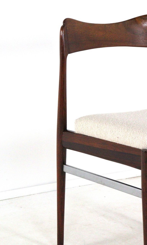 Set di 6 sedie da pranzo in palissandro, sedie da pranzo nuove, imbottite, stile vintage – AWA, Wood (photo 5 of 17)