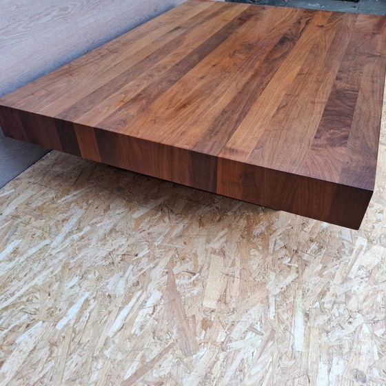 Image 1 of large solid teak coffee table Axel Vervoordt