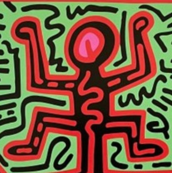 Image 1 of Keith Haring: "Untitled, KH07". Licensed by Artestar New York. In Excellent Condition.