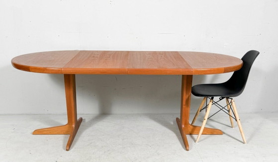 Image 1 of Tavolo da pranzo/tavolo allungabile di metà secolo in teak di VV Møbler, Spøttrup, Danimarca, anni '60