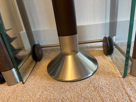 Image 1 of 1991 Fontana Arte , Design Daniella Puppa, set van 3 glazen tafels