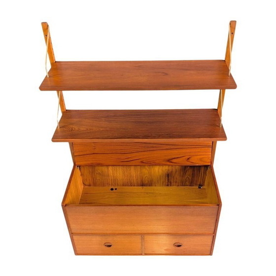 Image 1 of Original Midcentury Poul Cadovius wall shelf Royal Cado 1960 Teak3