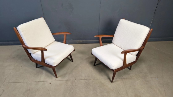 Paire de fauteuils De Ster Gelderland, années 1960 – Wood, Mid Century Modern (photo 9 of 11)