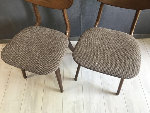 Set of Vintage Louis van Teeffelen Dining Table Chairs Jr. 60