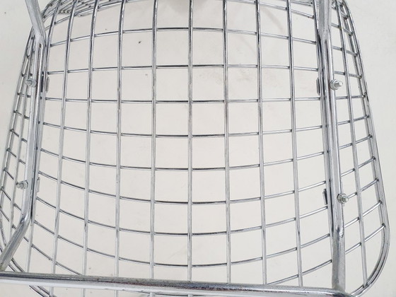 Image 1 of Set aus vier Drahtstühlen im Bertoia-Stil, 1970er Jahre